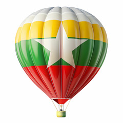 Naklejka premium burma flag isolated