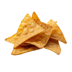 Fototapeta premium Crispy tortilla chips isolated transparent background