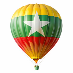 Fototapeta premium burma flag isolated