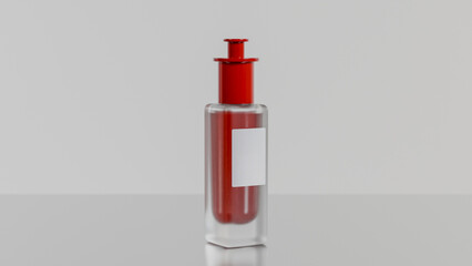 Facial serum 30ml bottle premium photo 3d render