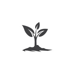 plant. leaf. growing plant icon vector illustration