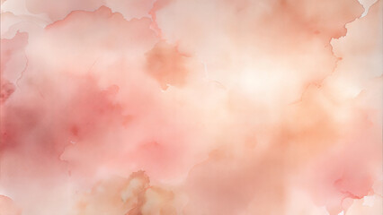 Obraz premium Watercolor Background in Soft Blush Pink with Hints of Creamy White, Creating a Delicate and Serene Mood