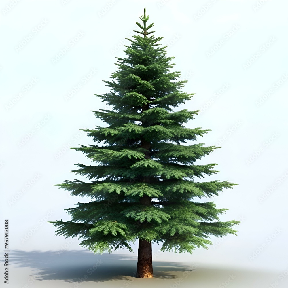 Aufkleber a realistic 3d model of a black spruce tree. perfect for adding a touch of nature to your designs.