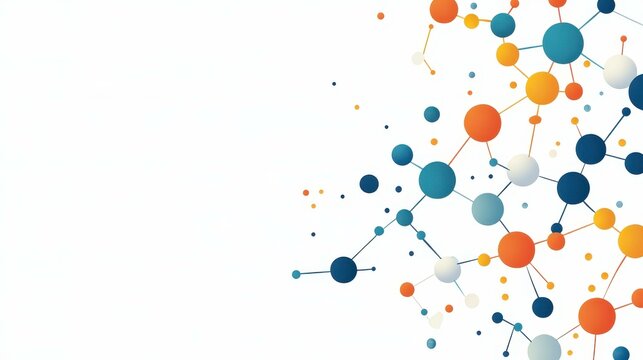 Dive into the world of molecular structures with a stunning and vibrant illustration perfect for any medical science decor.