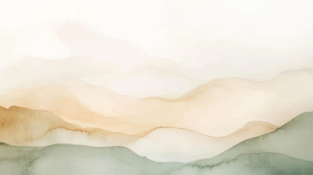 Abstract watercolor background. Hand drawn vector texture. Brush stroked painting pastel color watercolour