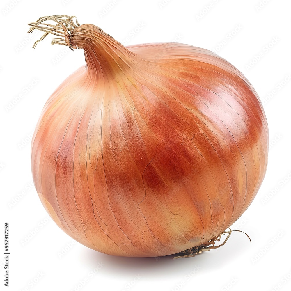 Sticker onions on a white background