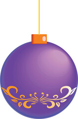 Christmas colourful baubles