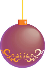 Christmas colourful baubles