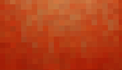 Gradient orange background. Geometric texture of orange squares. The substrate for branding, calendar, post, wallpaper, poster, banner, cover. A place for your design or text. Vector illustration