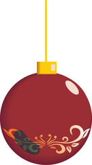 Obraz premium Christmas colourful baubles