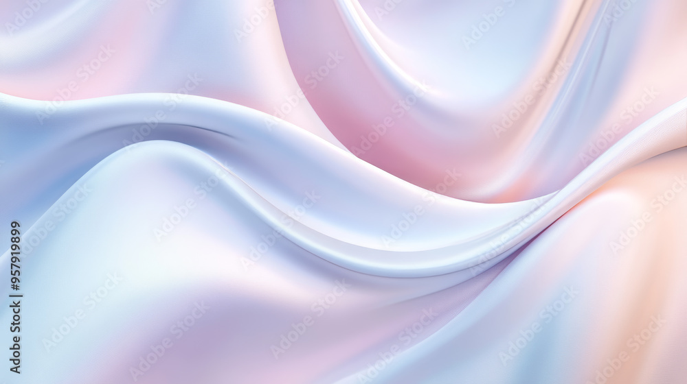 Poster a 3d render showcasing swirl curve wavy backgrounds in a trendy, minimal, and clean design. the abst