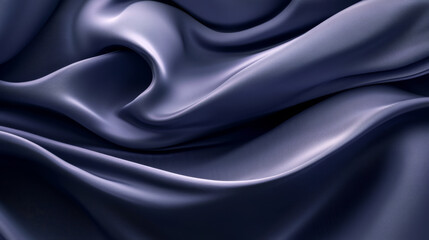 Fototapeta premium A 3D render showcasing swirl curve wavy backgrounds in a trendy, minimal, and clean design. The abstract composition features silk-like fabric waves, creating a modern and elegant scene ideal for wall