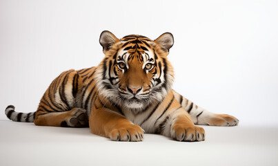 Fototapeta premium Tiger Studio Shot on a Clean Background