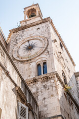 Iron Gate of ancient Roman Historical Complex of the Palace of Diocletian, UNESCO world heritage site in Split, Croatia