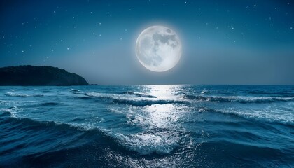 moonlight over the sea