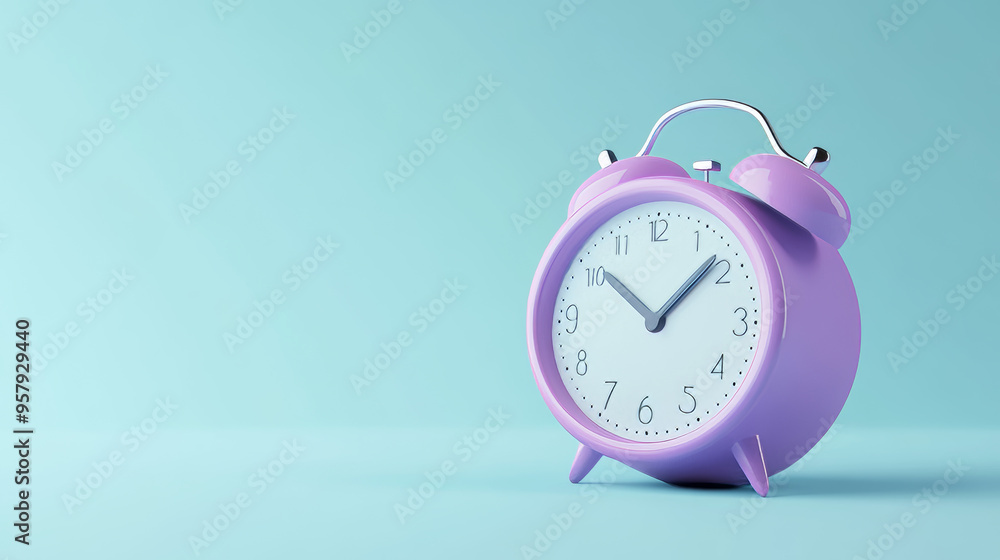 Aufkleber this 3d rendering features a modern alarm clock icon set against a clean background, designed for mo