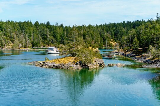 Smuggler Cove Marine Park offers scenic views in British Columbia, Canada 