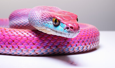 Obraz premium Snake Studio Shot on a Clean Background