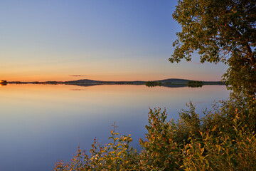 Midnight sun in Lapland