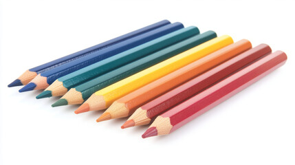 Fototapeta premium This set features a collection of pastel-colored pencils designed for children. Each pencil is crafted to provide a smooth, vibrant application of color, ideal for drawing and coloring. The soft, mute