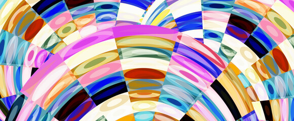 Fototapeta premium colorful geometric dynamic vector background