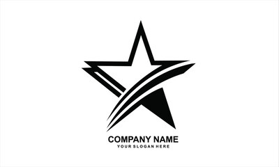 simple star vector design with white background