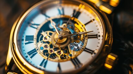 Detailed examination of intricate watch mechanisms and their precision engineering components