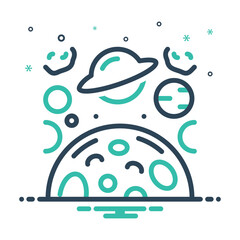 Mix icon for planet