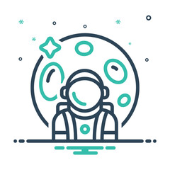Mix icon for astronaut