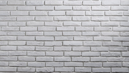 Obraz premium white brick wall, masonry pattern of painted stone and concrete