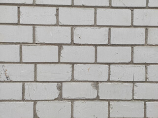 Obraz premium Full frame background of white brick wall 
