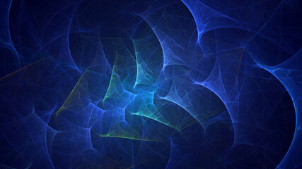 3D manual rendering abstract technology fractal background. Its not AI Generatd illustration.