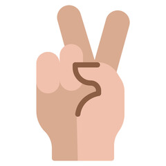 Victory sign icon