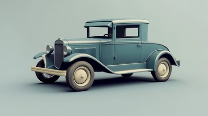 A classic vintage car showcasing elegant design and timeless style, perfect for retro themes and automotive enthusiasts.
