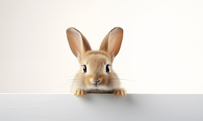 Obraz premium Rabbit Studio Shot on a Clean Background