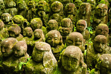 Otagi Nenbutsuji Temple in Arashiyama, Kyoto, Japan