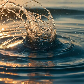 splash in water