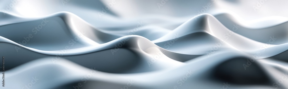 Poster 3d rendering of a soft grey gradient abstract background