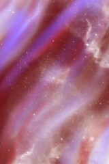 Space and the universe in this image represent beauty, mystery, and brightness