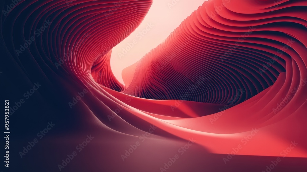 Poster abstract minimalist background featuring 3d illustration and rendering