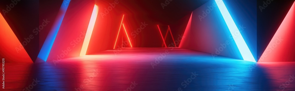 Poster elegant minimalist geometric background 3d illustration 3d rendering