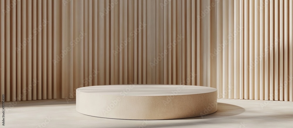 Poster minimalistic clean product pedestal abstract concept empty space mockup scene 3d render