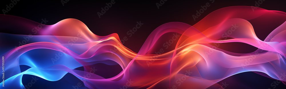 Wall mural abstract gradation violet color background template with fluid style