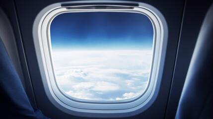 Plane is taking off at sunset.