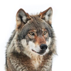Obraz premium A wolf isolated on a transparent PNG background