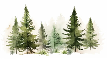 Obraz premium Christmas card with Magic Tree color.
