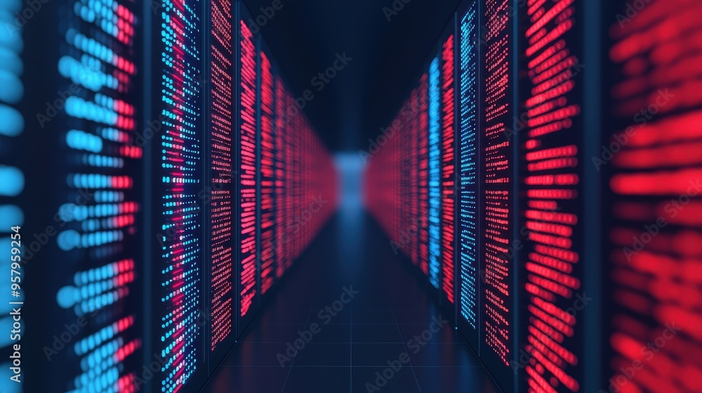 Poster embracing the digital frontier: business future with data streams in