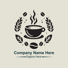 coffee shop logo vector