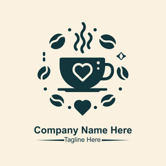 coffee shop logo vector