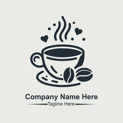coffee shop logo vector